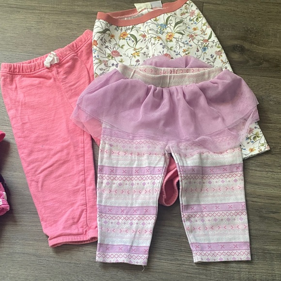 Girl’s 12/18M Bundle Shirts & Pants - Pink, Gray, Navy - Picture 7 of 7